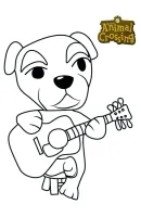 Animal Crossing kleurplaat 3